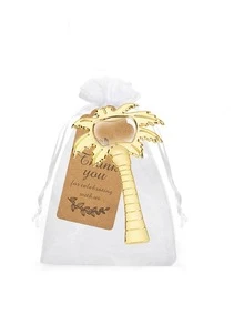 15/3pcs Summer Beach Party Gift Set, Includes Coconut Tree Bottle Opener, Thank You Cards, White Bag, Summer Beach Party Decor, Accessories - Multicolor - View 10