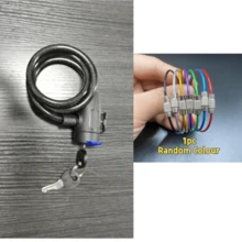 1pc Heavy Duty Anti-Theft Bicycle Lock, Durable Stainless Steel Bike Lock, 84cm/33.07 Inch Universal Security Lock With 2 Keys, Tamper-Proof Safety Lock For Bicycle Motorcycle Riding Accessories - Bicycle Lock - View 16
