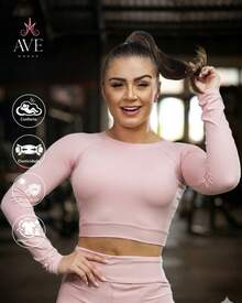Women Sports Tees & Tanks - Baby Pink - View 1