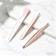 1 Set - Safety Folding Eyebrow Trimmer & Tweezers Kit - Complete Eyebrow Grooming Set For Beginners, Men & Women, Professionals - Easy-To-Use Facial Hair Trimmer For Precise Brow Shaping - Portable Grooming Tool For Home Or Travel - A - View 3