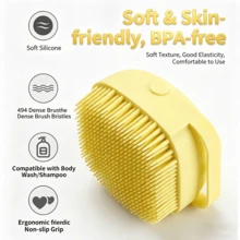 1 chiếc bàn chải tắm cho thú cưng mùa hè, dụng cụ chải chuốt bằng cao su silicon có ngăn chứa dầu gội, thích hợp cho chó và mèo. - Nhiều màu - Xem 8