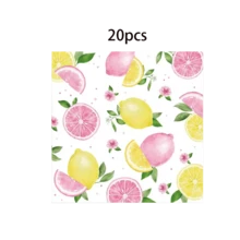10 Stücke/20 Stücke/50 Stücke/80 Stücke Rosa Zitronen Partyzubehör, Papier Geschirr Set - Zitronen und rosa Grapefruit 7/9 Zoll Papierteller, Pappbecher, 6,5 Zoll Servietten, geeignet zum Bewirten von Gästen, Sommer Zitronen Thema Geschirr, anwendbar für Geburtstag, Brautparty, Junggesellinnenabschied, Babyparty, Themenparty, Feiertag, Veranstaltung - Verschiedenfarbig - Übersicht 11