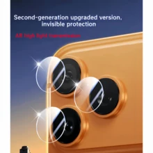 Tempered Glass Lens Protector Film For IPhone 17pro Max/16/16 Pro/16 Plus/16 Pro Max/15/15 Pro/15 Plus/15 Pro Max/14/14 Pro/14 Pro Max, High-Definition Transparent Camera Film, Scratch-Resistant, Small Size Single Lens Style, Phone Accessories - Clear - View 6