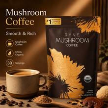 Premium RYNE Organic Mushroom Coffee, Smooth & Rich Blend, USDA Certified, 30 Servings, Clean Energy & Focus Support - Gói 1 - Xem 1