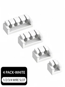 Bộ sắp xếp cáp tự dính bằng silicon cho máy tính để bàn, giá đỡ cáp có lỗ, kẹp cáp silicon để lưu trữ cáp dữ liệu và quản lý dây cáp. - Bộ sắp xếp dây cáp nhỏ gọn cho ghế sofa - Xem 7