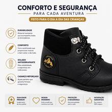 Boys' Classic Tractor Sole Ankle Boots, Comfortable Casual Winter Boots - 黑色 - 查看 3