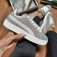 Women's And Men's Casual Classic Skate Unisex  New Releases - Màu Xám nhạt - Xem 1