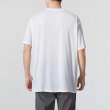 PUMA Crew Neck Solid Color Breathable Short-Sleeve T-Shirt, Men's, White - White - View 3