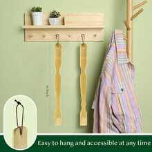 Back Scratcher, 3 Pieces Strong Sturdy Self-Massager Therapeutic Bamboo Wooden Back Scratchers For Scratching Itches, Best Gift For Pregnant Women And People Who Need Longer Hands. - 查看 7