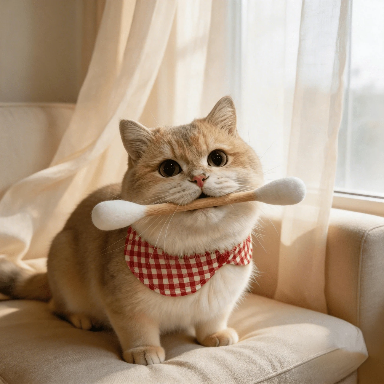 超大号棉签猫玩具,巨型棉签猫玩具,互动逗猫棒,大号毛毡棉签猫咪咀嚼玩具,耐用又好玩的宠物玩具 - 彩色 - 查看 1
