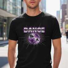 Shimmering Retro Disco Ball DANCE Tee - 70s Nostalgia Collection - Negro - Ver 9