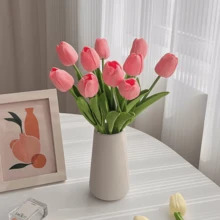 Hoa tulip nhân tạo chất liệu PU cao cấp, kết cấu chân thực, hoa giả dùng trang trí nhà cửa, khách sạn, đám cưới, chụp ảnh. - Nhiều màu - Xem 3