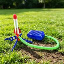 1pc Foot-Controlled Mini Rocket Toy - Outdoor Fun Rocket Launcher Toy, Launches High Into The Sky, Interactive Toy, Gift For Holidays, Birthdays, Eid Al-Fitr, Freebie - Multicolor - View 3