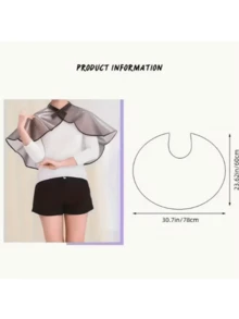 Jubah Salon Rambut Ekstra Besar Tahan Air untuk Pengeritingan, Pewarnaan, dan Perawatan Rambut, Alat Tata Rambut - Hitam - View 4