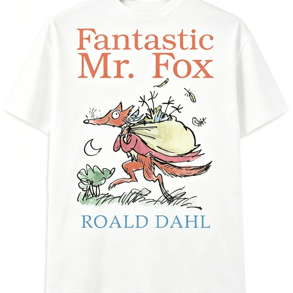 Fantastic Mr Fox By Roald Dahl T-Shirt, Men's Women's Sizes - 白色 - 查看 1
