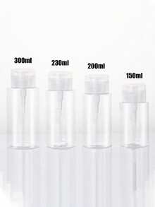 1/2入 150ml/200ml/300ml 美甲壓泵分裝瓶，粉色蝴蝶結圖案透明壓瓶，酒精指甲油除甲劑儲存容器，大容量卸妝空瓶可重複使用，指甲油除甲劑分裝瓶，空化妝品丙酮容器旅行瓶附壓泵頭，化妝配件宿舍浴室必備 - 彩色 - 查看 6