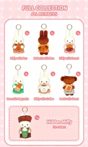 Mặt dây chuyền hộp bí ẩn Miffy Baking Series - Đồ trang trí hình thỏ dễ thương, quà tặng búp bê sưu tầm - Nhiều màu - Xem 6