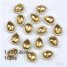 10-50pcs Oval Rhinestone Rings, Sewing Rhinestones For Clothing, Hats, Shoes, Bags, Accessories, Colorful Set, Sparkling Decoration For Wedding, Party, Jewelry Making, Teacher's Day, Mother's Day Gifts - Multiple Styles - View 17