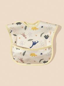 1 buah Celemek Bayi Bermotif Lucu, Unisex untuk Bayi Laki-laki dan Perempuan, Nyaman Dipakai, Tahan Lama dan Mudah Dibersihkan - MultiWarna - View 10