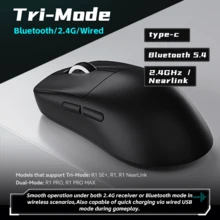 ATKGEAR ATK VXE Dragonfly R1 SE+ Mouse Nirkabel Berkabel/2.4G/BT Tiga Mode Mouse DPI yang Dapat Diatur Sensor Unggulan Ringan Portabel Mouse Laptop Kantor Belajar - View 5