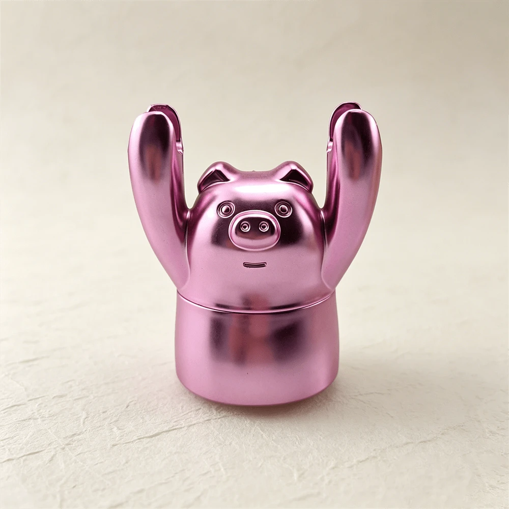Pink/Gold Limited Edition Cute Pig/Cat Style Grinder, Hand-Raising Pig/Cat Style Grinder That Can Be Used As A Phone Stand, Smoking Accessory Grinder, Perfect Gift For Girlfriend! Holiday Gift!