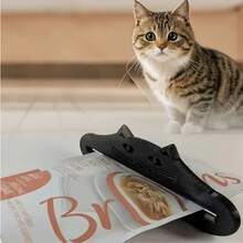 猫粮挤压器，猫粮分配器，便携式猫形肉酱管挤压器，符合人体工学的手柄设计，耐用塑料材质，易于操作和清洁 - 多色 - 查看 1