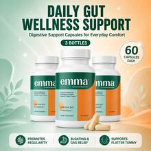 3-Pack Supply|Emma By Enclave BioActives Gut Health Formula, Professional-Grade Digestive Comfort, 60 Capsules/Bottle - 3 chai - Xem 1