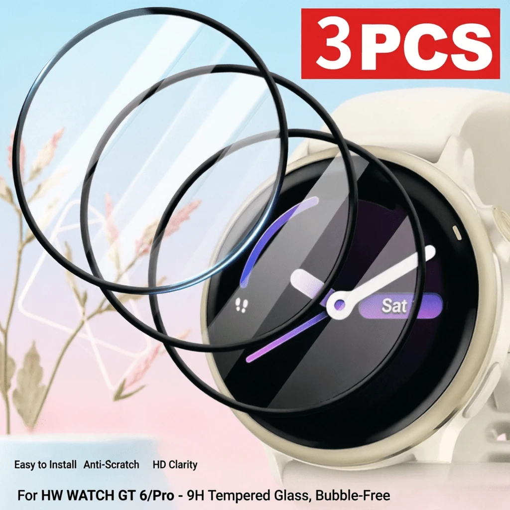 3pcs PMMA Material Transparent Screen Protector Film, Suitable For Active 6/5, Flexible Material With Anti-Scratch Coating - 3pcs, PMMA Material - View 1
