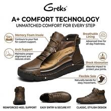 Women's Breathable Non-Slip Casual Trainers For Outdoor Hiking In A Lightweight Mid-Top Ankle Boot Walking Shoes - Khaki - View 4