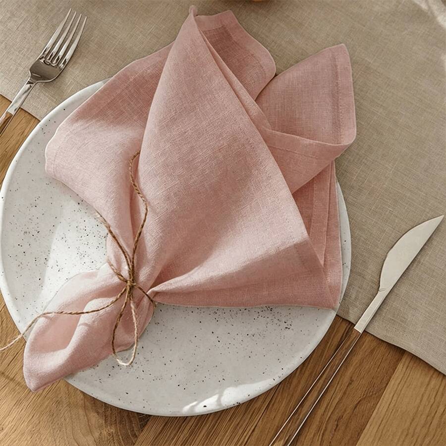 Nordic Modern Lightweight Minimalist Wedding Party Daily Decoration Crinkle Cloth Napkin, Wipe Cloth, Reusable Napkin