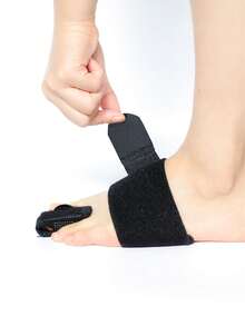 Soft Toe Compression Band, Adjustable ToeWrap For Foot Comfort, Reusable Foot CareProtector - Black - View 3