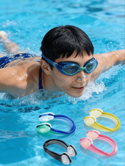 Silicone Nose Clip, Waterproof Anti-Slip Nose Clip, Suitable For Professional Training, Adults, Nasal Congestion, Swimming, Water Sports, Swimming Pool Accessories, Swimming, Swimming Pool, Water Sports, Nose Protection, Outdoor, Swimming Pool, Students, Swimming Training