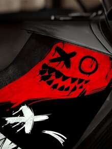 Universal Halloween Car Floor Mats - Featuring Creative Cheerful Face Design. Durable And Easy To Clean, Providing All-Weather Protection And Full Coverage. Suitable For All Car Models, Enhancing Interior Aesthetics. - A - View 6