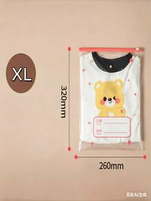5/10pcs Transparent Zipper Storage Bags, DIY Craft Packaging Bags, Plastic Bags To Keep Clothes Clean, Transparent Plastic Garment Bags For Packaging T-Shirts, Clothes, Documents, Reusable Sealed Plastic Bags - Multicolor - View 14