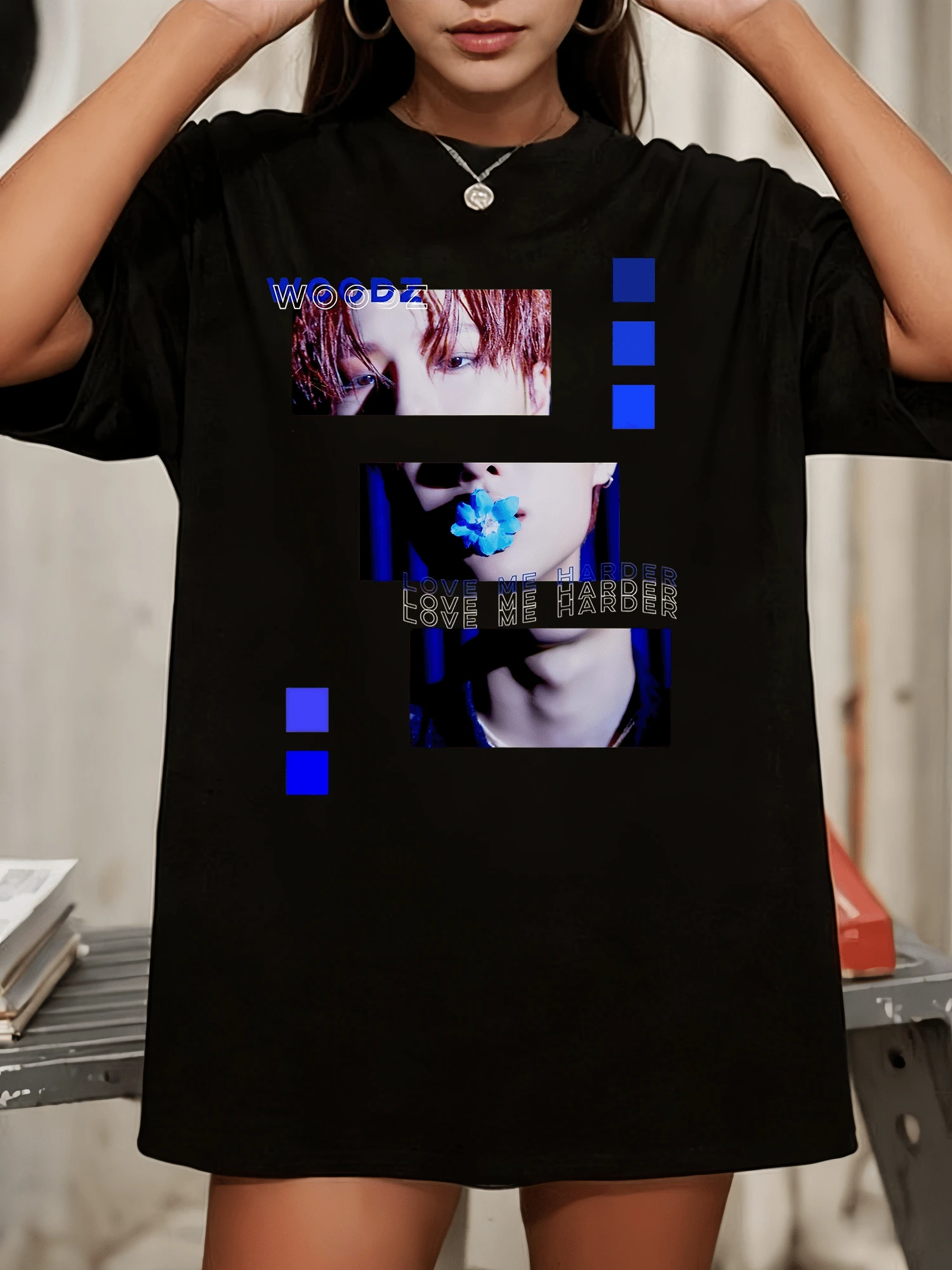 WOODZ SEUNGYOUN EQUAL MERCH Premium T-Shirt - Black - View 1