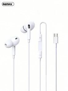 REMAX -575 Wired In-Ear Headphones, 3.5mm/Type C/Lightning Interface, High-Quality Wired Earbuds, Tear-Resistant, Comfortable For Long Wear, In-Line Controls - View 10