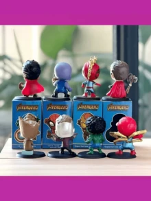 [Bộ sưu tập mô hình Marvel Avengers Blind Box, mô hình hành động mini series mới, món quà tuyệt vời cho bạn bè, sinh nhật, tiệc Phục Sinh, siêu anh hùng, Người Nhện, bé trai và bé gái, bao gồm túi bí mật, đồ sưu tầm hot, quà tặng bất ngờ, quà Halloween, đồ trang trí tiệc, phù hợp với nhiều dịp] - Nhiều màu - Xem 2