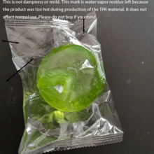 1个青苹果造型挤压玩具，绿茶汽水造型挤压减压玩具，柔软有弹性，趣味手持新奇玩具，适合成人派对、办公桌和家居装饰。[注：由于拍摄原因，可能存在轻微色差] - 彩色 - 查看 11