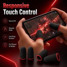 20PCS Gaming Finger Sleeve Set, Breathable Conductive Knit Thumb Covers For Mobile Phone Tablet Touchscreen Gaming - 20-pack - View 6