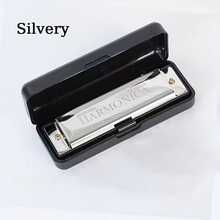 Professional Metal Harmonica, 10-Hole C Key Blues Harmonica, Durable Metal Construction And Ergonomic Design, Suitable For Beginners And Advanced Players, Portable Musical Instrument For Performance, Practice, Classroom Teaching, Party - Multicolor - View 13