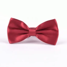 1pc Men's Shiny Solid Color Double-Layer Bow Tie, Suitable For Business Occasions, Performances, Weddings, Groom Attire - A - View 16