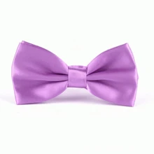 1pc Men's Shiny Solid Color Double-Layer Bow Tie, Suitable For Business Occasions, Performances, Weddings, Groom Attire - A - View 24