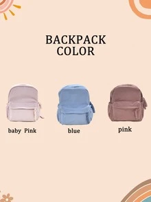 Back To School Personalized Backpack With Custom Name - Cute Colorful School Bag, Compact Lightweight Multifunctional, Adorable Gift For Him Her, Birthday Gift, Waterproof - Multicolor - View 8