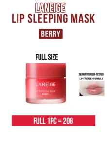 Laneige 兰芝唇部睡眠面膜,20克/0.7盎司 - 畅销产品,经皮肤科医生测试,蕴含浆果提取物和3%乳木果油,4周内改善唇纹,提升唇部光泽,滋养干燥/皲裂的双唇,夜间修护,妆前打底,适合敏感/受损唇部肌肤 - 蘭芝睡眠唇膜 莓果味 - 查看 13