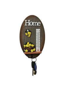 1 Piece Retro Thermometer Hook - Chef And Lemon Design Thermometer Key Hook, Entrance Key Storage Rack (Cannot Hook Heavy Objects), Suitable For Halloween, Christmas, Thanksgiving Wall Decoration Clothes Hook, Multifunctional Hook - Multicolor - View 7