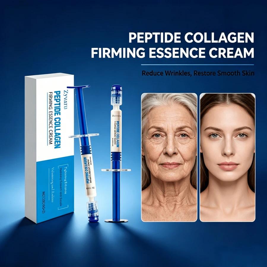 Micro Molecular Collagens Anti Wrinkle Lotion, Polypeptide Collagen Elastic Essence Cream, Hydrating Firming Low Irritating Serum - Tea Flavor - View 1