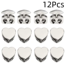 4/8/12Pcs Multi-Function Heart-Shaped Double-Hole Drawstring Lock, Spring Buckle Adjuster, Commonly Used For Hoodie, Backpack Or Clothing Drawstring Adjustment, Clothing Accessories, Handmade Craft Parts, Durable And Practical, DIY Hat And Sewing Accessories - Multicolor - View 24