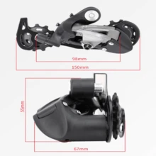 1pc Rear Derailleur For Road & Mountain Bike, Compatible With 7/8/9/10/11 Speed, Plastic Steel Composite Material, Lightweight, Good Compatibility, Solves Common Shifting Issues, Improves Shift Response Speed, Effortless Gear Change, Great Cycling Gift - Bicycle Rear Derailleur - View 7