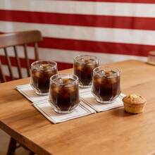 2/4/6pcs-85ml Small Glass Tumbler, Clear Whiskey Nosing Glass, Espresso Shot Cup, Multi-Use Mini Cup For Bar Home Party - Transparent - View 10