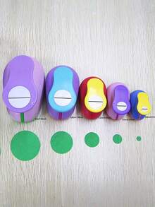 8/16/25/38/50mm Random Color Round Hole Punch, DIY Embossing Hole Punch, Scrapbooking Punch, Paper Cutting Hole Punch, Circle Hole Punch - Multicolor - View 14